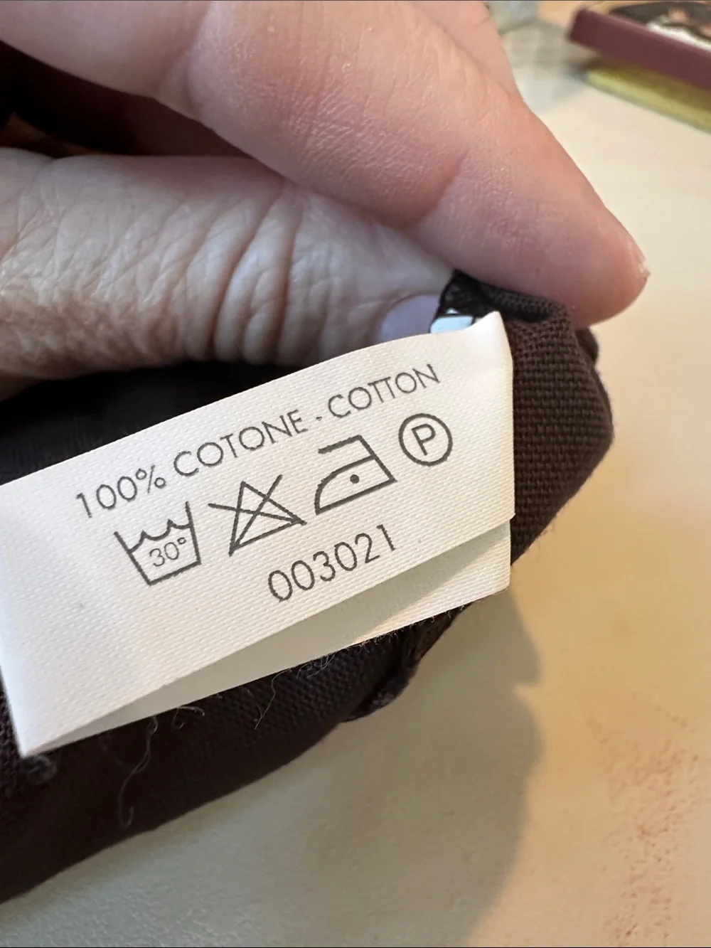 Gucci Brown and Gold Cotton Branded Dust Bag